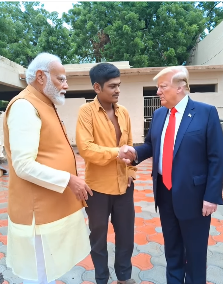 Viral AI Modi-Trump Car Meet Reels 