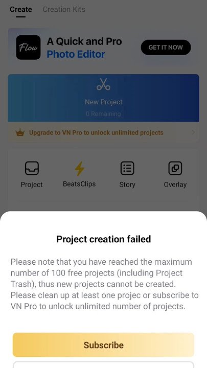 How to Fix VN App Project Creation 